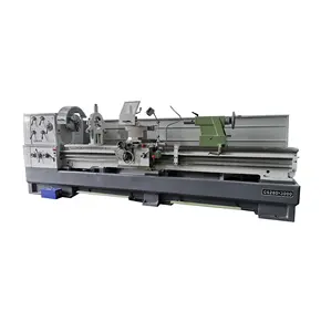 high precision C6280x3000 105 mm spindle bore heavy duty engine lathe for metal turning with CE