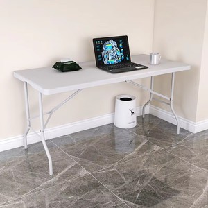 Hoge Kwaliteit 6ft Witte Opvouwbare Eettafel Draagbaar En Lang-Voor Boerderij Appartement School En Hotel Gebruik - Product Image 5
