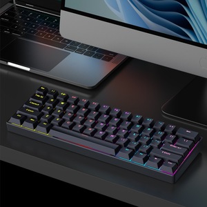Nuevo <span class=keywords><strong>Teclado</strong></span> Mecánico con Cable de 61 <span class=keywords><strong>Teclas</strong></span>, Eje Rojo, USB-C, Retroiluminado, Resistente a Derrames, Accesorios <span class=keywords><strong>para</strong></span> Juegos de Escritorio - Product Image 3