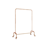 Présentoir de magasin de vêtements de mode Table de comptoir de magasin de tissu à roulettes avec affichage central