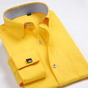 <span class=keywords><strong>Camicia</strong></span> da uomo a maniche lunghe in stile francese personalizzata all'ingrosso, con polsini alla moda, <span class=keywords><strong>camicia</strong></span> a righe ampia per ufficio - Product Image 1