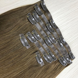 Cuticola vergine Remy umana Premium intatta a doppio pezzo Clip-in di estensione senza soluzione di continuità nell'estensione dei capelli - Product Image 5