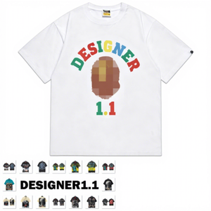 เสื้อยืด BA แบบ 1:1 พร้อมแท็ก NFC สแกนได้, ผ้าฝ้าย, ผู้ผลิตขายส่ง, เสื้อผ้า PE, เสื้อยืดสตรีทผู้ชายคุณภาพสูง - Product Image 1