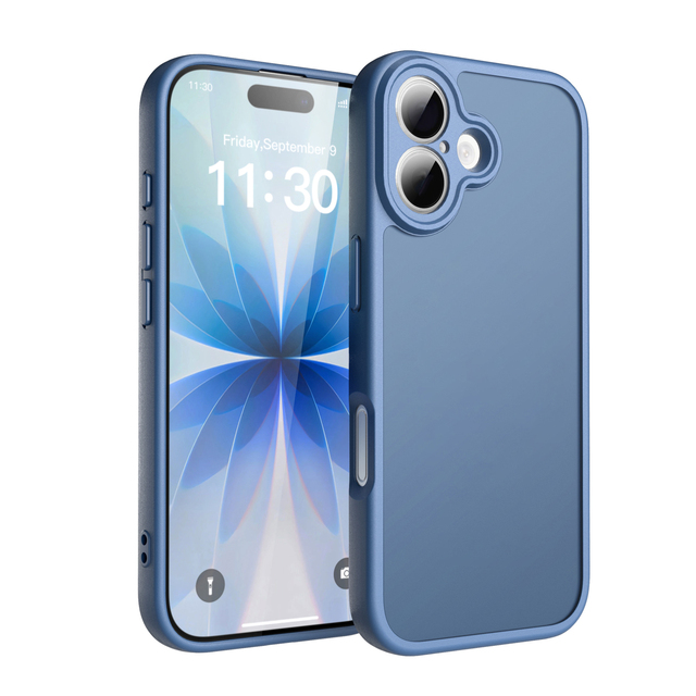 Translucent Matte Phone Case for iPhone 17 16E 15 14 Plus 17Air 13 11 12Pro Max Shockproof Skin Feeling Frosted Protection Cover