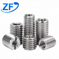 Mur Baut Sisipan Ulir Self-Tapping M3 Kiri, Mur Knurled Self-Locking Kelas 4, Tempa untuk Penggunaan Industri Berat