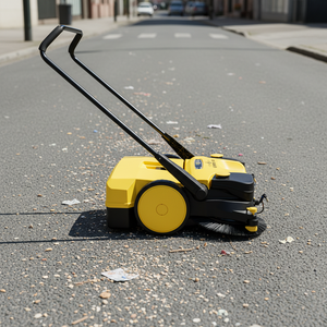 Nettoyeur de sols électrique et manuel autotracté pour 4 heures de nettoyage, avec <span class=keywords><strong>balai</strong></span> de voirie en plastique et <span class=keywords><strong>balai</strong></span> <span class=keywords><strong>rotatif</strong></span> - Product Image 2
