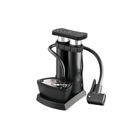 Pompe à vélo Worldcycle 3518S haute pression 130-160 PSI en alliage avec manomètre et tuyau, adaptateur de valve, pompe de sol portable pour VTT et vélo de route