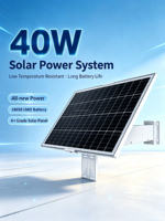 Système de montage sur poteau pour panneau solaire, pour capteur 5G, batterie de surveillance extérieure 40W 20Ah, alimentation solaire 12V/5V pour Hikvision CCTV