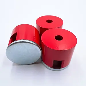 Wholesale Manufacture Cast Alnico 5 Red Pot Horseshoe Magnet With Keeper