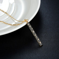 Collier pendentif long en micro-zircon pour femme, accessoire de mode OEM&ODM Onier, chaîne de clavicule