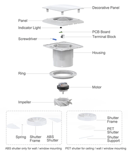 <span class=keywords><strong>Ventilateur</strong></span> d'extraction mural <span class=keywords><strong>ultra</strong></span>-mince de 6 pouces monté sur fenêtre de magasin électrique OEM fort <span class=keywords><strong>silencieux</strong></span> <span class=keywords><strong>pour</strong></span> salle de bain cuisine <span class=keywords><strong>chambre</strong></span> bureau - Product Image 5