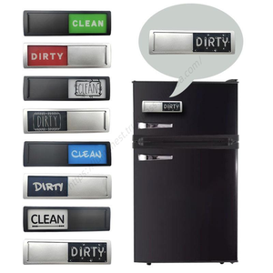 Vente en gros DD1065 – Indicateur magnétique double face pour réfrigérateur, pour l'organisation de la cuisine, signalisation Propre/Sale - Product Image 1