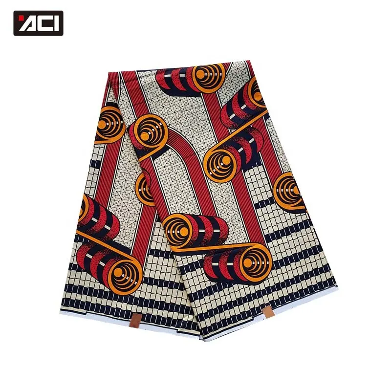 Африканский восковой купон ACI, 1-1,9 ярдов, настоящий Африканский восковой принт, ткань из хлопка Анкары, ткань, Африканский Воск 2022