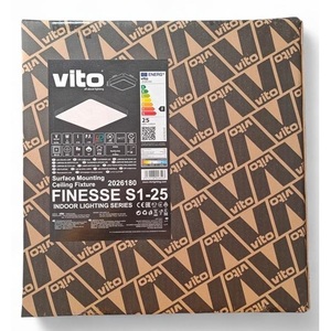 Black <b>Square</b> <b>LED</b> <b>Ceiling</b> <b>Light</b> 25W 2000lm 3CCT DIP Switch Selectable - Product Image 2