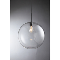 Suspension moderne en forme de globe en cristal côtelé, sphère texturée en laiton, ampoule Edison vintage à économie d'énergie 2700K blanc chaud doux 110-230V