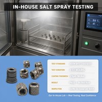 Écrou à sertir moleté en laiton de haute précision classe 8.8 M3 M4 M5 M6 pour pièces en plastique et applications minières, à pose thermofusible