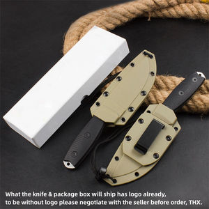 Americano tattico G10 manico 9 cr18 lama fissa coltello campeggio pieno Tang da caccia coltello con fodera K - Product Image 3