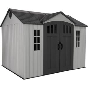Caseta de Almacenamiento para Exteriores Lifetime de 10x8 Pies, Plástico Gris, Estilo Clásico - Product Image 1