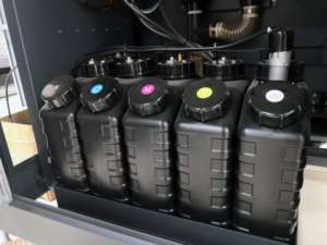 รูปแบบขนาดใหญ่กลางแจ้งในร่ม UV ม้วนม้วนเครื่องพิมพ์ไฮบริด flatbed 1.9m 1.8m i3200U1 ไฮบริด UV เครื่องพิมพ์ - Product Image 5