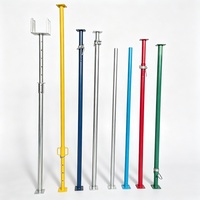 Puntal de Encofrado de Acero Q235 Pintado de Amarillo para Construcción, Soporte de Losa Ajustable en Altura