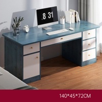 Nouvelle table d'ordinateur d'écriture d'étudiant de bureau de jeu à la maison en bois moderne simple avec des tiroirs