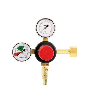 Regulador de cerveza de barril de <span class=keywords><strong>CO2</strong></span> de doble calibre Regulador de presión de doble etapa Regulador de kegerator de cerveza de tanque de <span class=keywords><strong>CO2</strong></span> con válvula de alivio Be