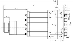 Tête de perçage et d'alésage multi-foyers CNC personnalisable pour accessoires de machine de fraisage CNC pour le travail du bois - Product Image 5