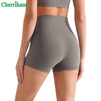 Pantalon de yoga brossé texturé pour femme, trois-quarts, taille haute, conçu pour rehausser les fesses et prévenir le relâchement. Séchage rapide