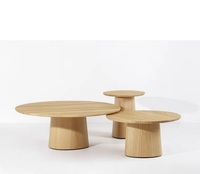 Project Furniture Table d'appoint haute ronde moderne en bois