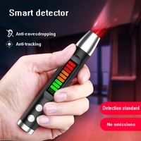 Stylo détecteur de caméra cachée S16 noir, LED infrarouge, numérisation, détection de signal RF, détecteur de caméra espion sans fil, traqueur GPS, 300mAh