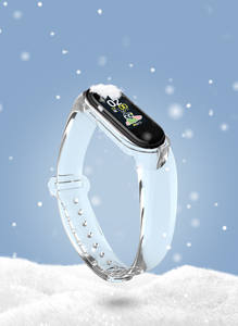 LAIHE Correa de <span class=keywords><strong>Reloj</strong></span> de Silicona de Goma Suave y Transparente, Correa Impermeable para <span class=keywords><strong>Reloj</strong></span> Inteligente <span class=keywords><strong>Mi</strong></span>, Accesorios - Product Image 3