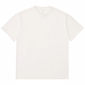 Camiseta personalizada unisex peso pesado 300GSM hombro caído logotipo impreso de talla grande Ajuste de gran tamaño cuello grueso - Product Image 4