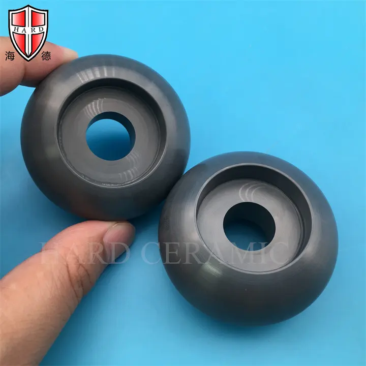 CNC Machining Si3n4 Silicon Nitride Ceramics Balls And Ceramic Seal Ring For Ball Valve