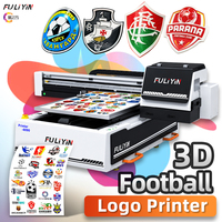 Label Silikon 3D FULIYIN, Patch Karet Desain Kustom, Cetak UV TPU, Printer Flatbed UV6090