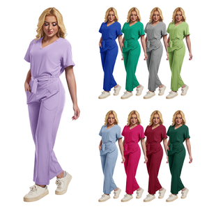 زي طبي عالي الجودة مخصص للممرضات والمستشفيات والصالونات والمنتجعات الصحية، بدلة تمريض، زي طبي نسائي بجيوب كبيرة - Product Image 5