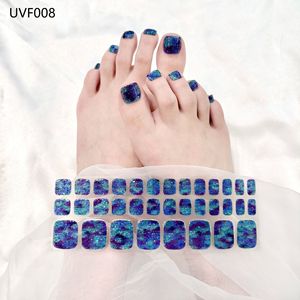 34 Piezas/Caja de Adhesivos de Gel UV 3D Semi-Curados No Tóxicos para Uñas de los Pies, Resistentes al Agua, 34 Piezas/Caja de Tiras de Gel Semi-Curadas - Product Image 5
