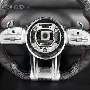 Convient pour <span class=keywords><strong>Mercedes</strong></span> Benz Volant en fibre de carbone personnalisé avec LED B C E S G-Class W213W204E200E300E320E350E43E63E53E500 S300 - Product Image 4