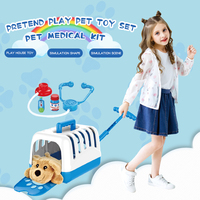Ensemble de jeu d'imitation pour enfants : Maison de chat et kit de docteur pour animaux de compagnie (vente en gros)