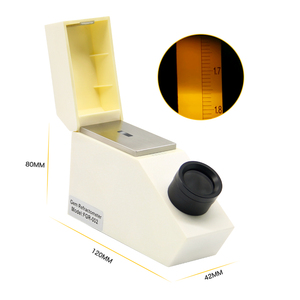 Instrument gemmologique portable d'indice de réfraction avec une précision de 0,002, échelle de test 1,35-1,85, réfractomètre pour gemmes - Product Image 6