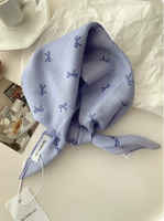 Zachte paarse bloemenkatoenen bandana met digitale print, neksjaal, decoratie, bijpassende shirts, T-shirts, jurken, polsaccessoire