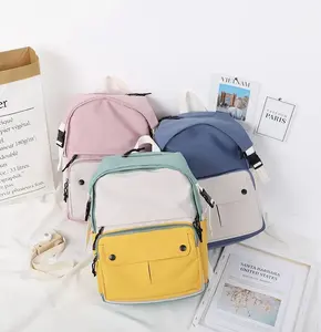 Multi-pocket practical backpack sublimation boys girls book bag backpack canvas nice fashionable school bags for teens