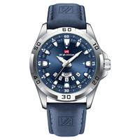 Montre-bracelet sportive étanche pour homme VA VA VOOM, bracelet en cuir tendance, lumineuse, double calendrier, supporte le logo personnalisé, montres à quartz