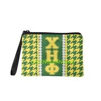 Porte-monnaie Chi Eta Phi Sorority, réutilisable, design personnalisé, vente en gros, sac à main de haute qualité, pratique à transporter