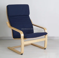 Canapé Fauteuil Moderne en Bois avec Housse Amovible pour Salon, Famille, École, Hôtel, Café, Bar et Restaurant