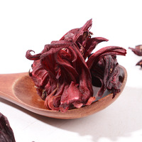 Fleurs d'Hibiscus Sabdariffa Séchées en Vrac pour Tisane, Goût Acidulé, Vente en Gros, Meilleur Prix Chine, 100% Naturelles, Sans Additifs