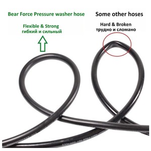 Manguera de Lavado <span class=keywords><strong>a</strong></span> Presión Bear Crystal de 10 m, Serie K, K2-K7, Resistente <span class=keywords><strong>a</strong></span> Explosiones, de PVC con Alambre de Acero, Negra, para Limpieza de Automóviles - Product Image 3