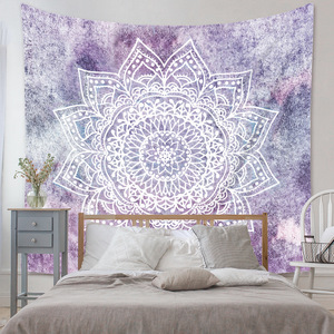 Wholesale 3D <strong>Printed</strong> Big Pink Purple Floral Mandala Wall Decor Tapestry 150x200 cm <strong>Religious</strong> Psychedelic Blanket Aubusson Design
