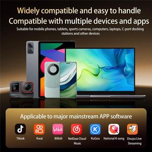 Microfono Mini Type-C R6 per Vlogging/Registrazione con AI + ANC <span class=keywords><strong>e</strong></span> Riduzione Intelligente del Rumore - Product Image 6