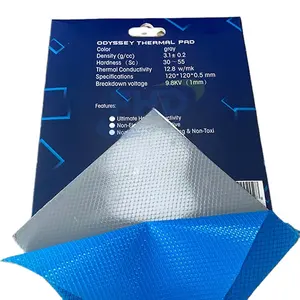 Tùy Chỉnh 1 ~ 12.8W/Mk 3Mm 2Mm 1.5Mm <span class=keywords><strong>Silicone</strong></span> Dẫn Điện Gpu Mềm Cpu Nhiệt Ánh Sáng Nhiệt Termal Pad - Product Image 1