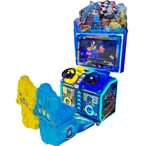 เครื่องเล่นเกมแข่งรถแบบสองผู้เล่นสำหรับอาร์เคด - เกมวิดีโอแข่งรถในร่มสำหรับสวนสนุก มีจำหน่าย - Product Image 2